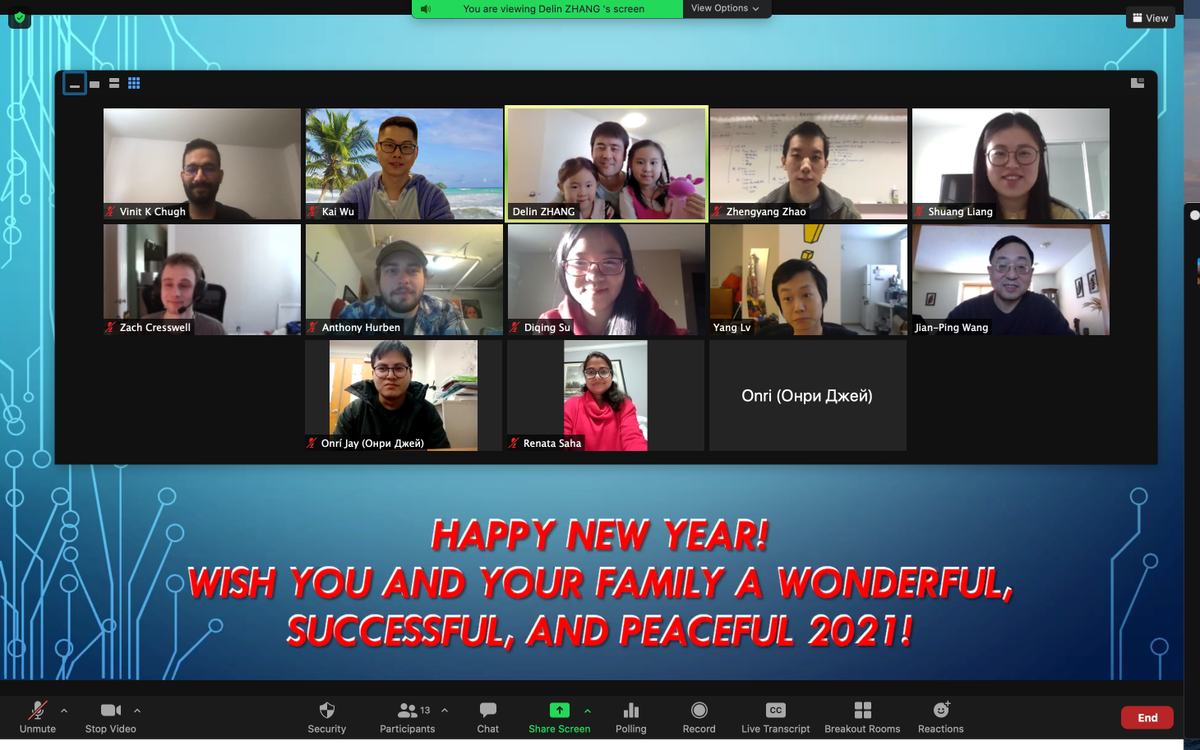 Wang's Group Virtual New Year Party (Jan. 2021)