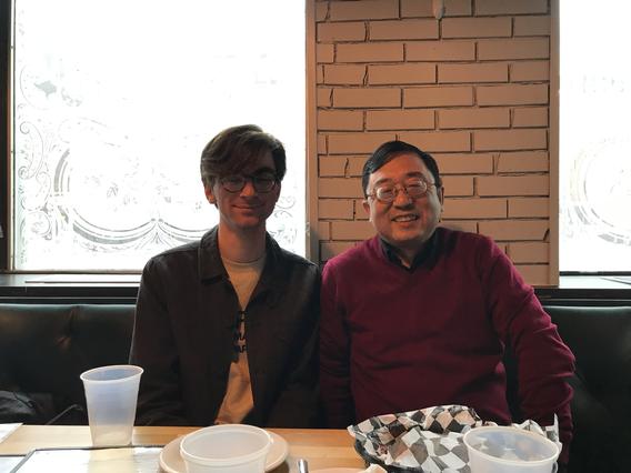 Arturo with Prof. Wang